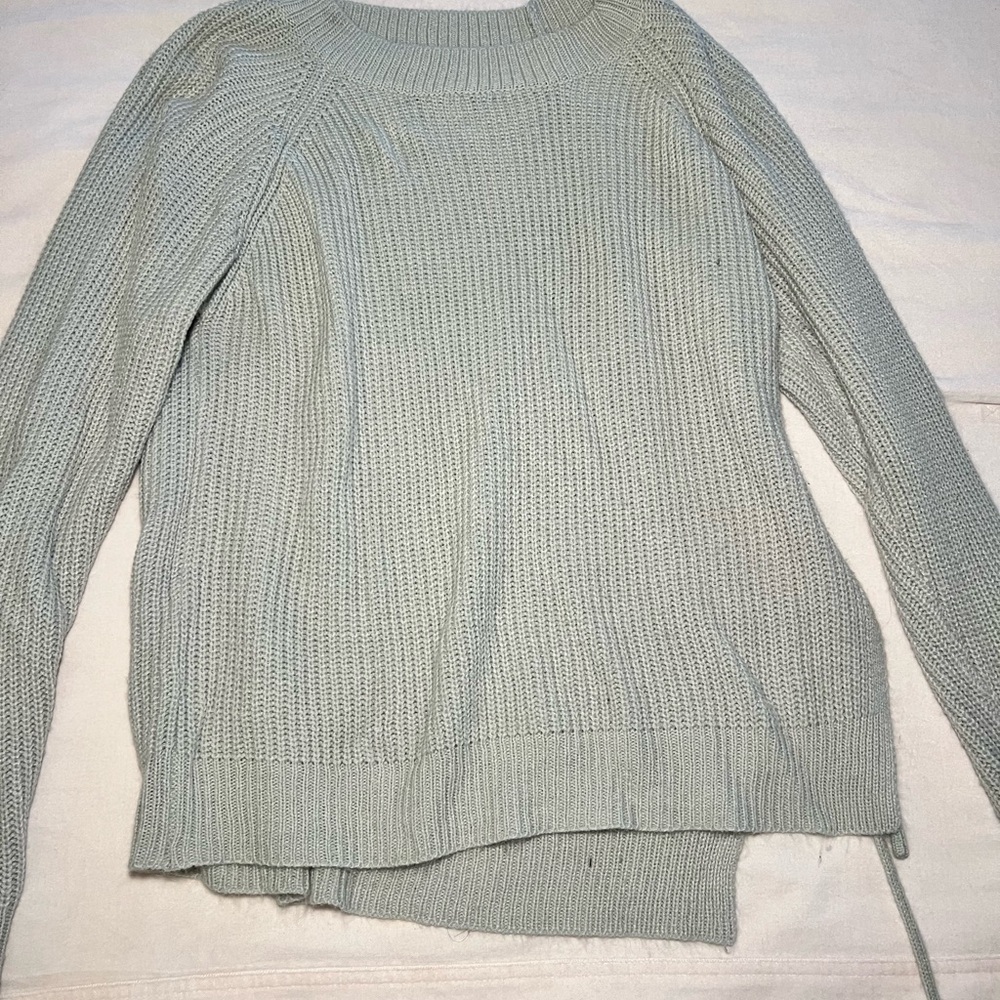 SHEIN Light Gray Knit Sweater